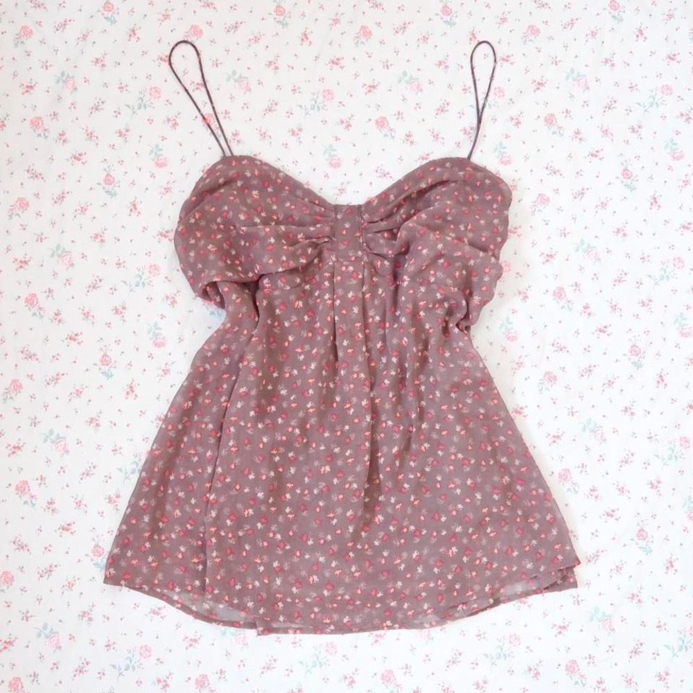 coquette floral babydoll cami